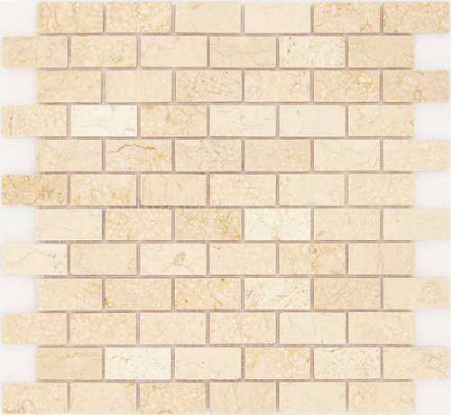 Мозаика Caramelle Mosaic Pietrine Botticino POL 2.3x4.8 29.8x29.8