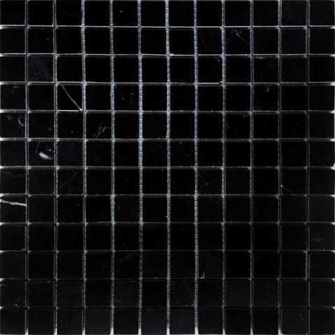 Мозаика Caramelle Mosaic Pietrine Nero Oriente MAT 2.3x2.3 29.8x29.8