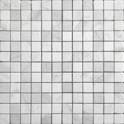Мозаика Caramelle Mosaic Pietrine Dolomiti bianco POL 2.3x2.3 29.8x29.8