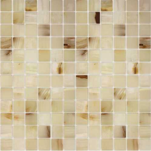 Мозаика Caramelle Mosaic Pietrine Onice Jade Bianco POL 2.3x2.3 29.8x29.8