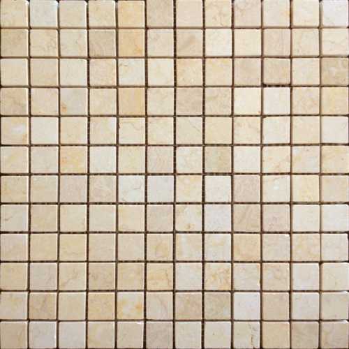 Мозаика Caramelle Mosaic Pietrine Botticino POL 2.3x2.3 - толщина 4 мм 29.8x29.8