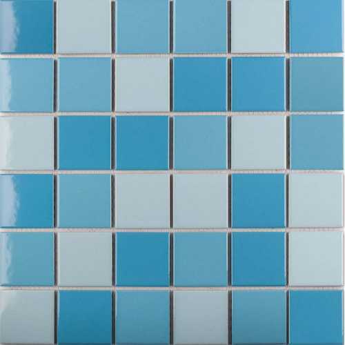 Мозаика StarMosaic WB43388 Light Blue Mix Glossy 4.8x4.8 30.6х30.6х6