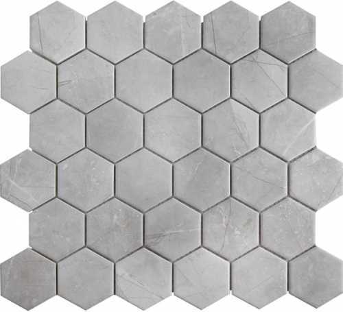 Мозаика StarMosaic PMMT82457 Hexagon small Marble Grey Matt 26.5х27.8