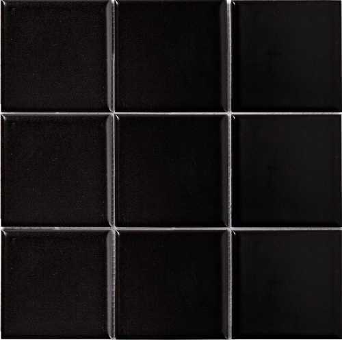 Мозаика StarMosaic MH80110 Black Matt 97x97 300х300х6