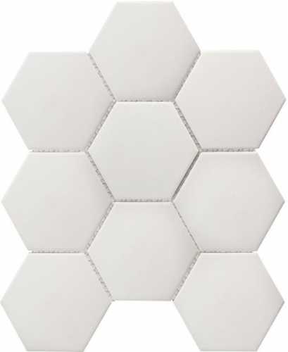 Мозаика StarMosaic JFQ51011 Hexagon big White Matt Antid 25.6х29.5