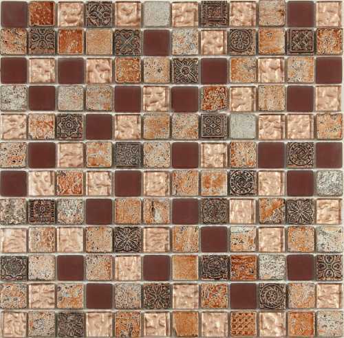 Мозаика NSmosaic S-820 стекло керамика (23x23x8) 298*298