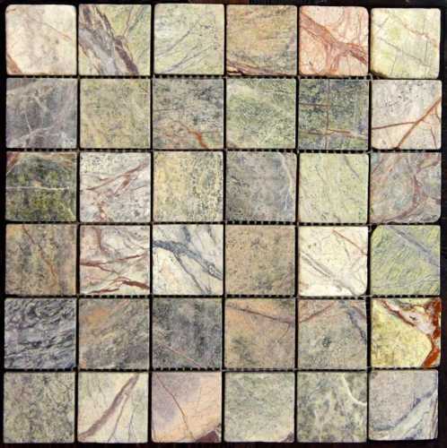 Мозаика Art&Natura Ceramic Marble Mosaic Rain Forest Green 15*15 305*305