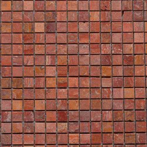 Мозаика Art&Natura Ceramic Marble Mosaic Red Travertine 15*15 305*305