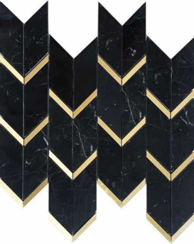 Мозаика Orro Mosaic ATLANTIDA BLACK 8mm 32.5x30.5