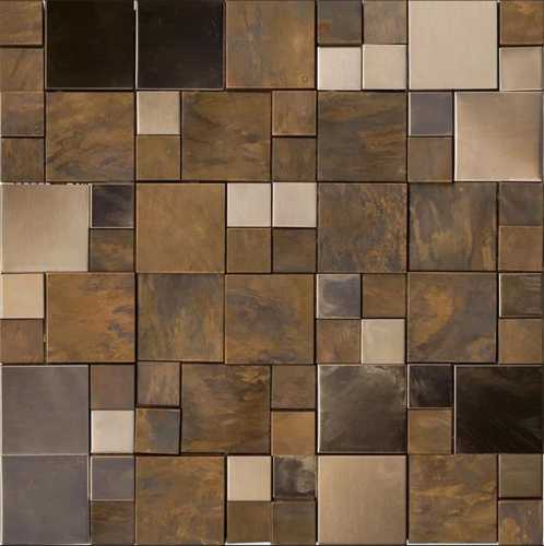 Мозаика L'Antic Colonial L241716121 Metal Bronze Mini 3D Cubes 30.5x30.5