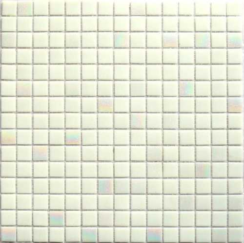 Мозаика NSmosaic MIX23 стекло белый (сетка) 23x23x4 327x327