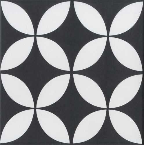 Керамогранит Yurtbay Seramik S17612 Stamp Black Matte 20х20