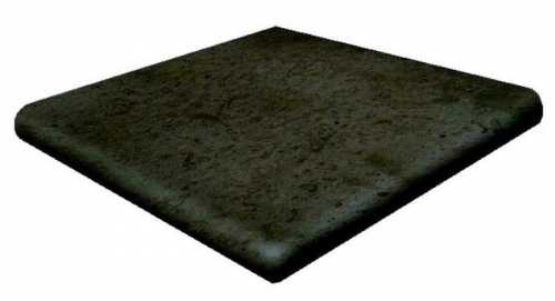 Gres de Aragon Ступень угловая Rounded Stair-tread Corner Antracita 33*33