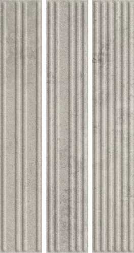 Клинкерная плитка Paradyz Carrizo Grey Elewacja Struktura Stripes Mix Mat 40x6