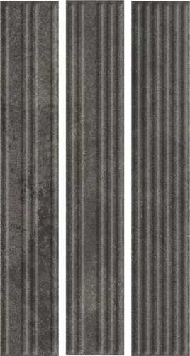 Клинкерная плитка Paradyz Carrizo Basalt Elewacja Struktura Stripes Mix Mat 40x6