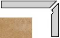 Interbau Плинтус ступени 113 Gold Braun правый 36х8
