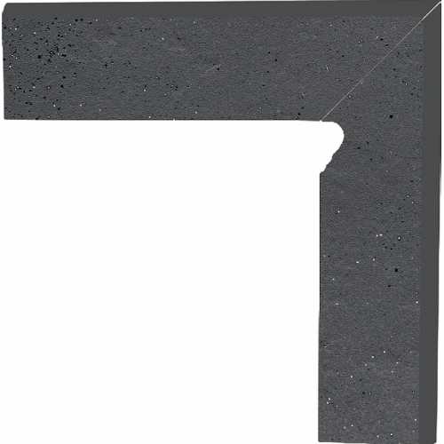 Плинтус Paradyz Semir Grafit Цоколь правый (B+A)30х8