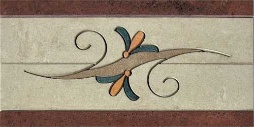 Бордюр Casalgrande Padana Fascia Floreale B Botticino (Botticino