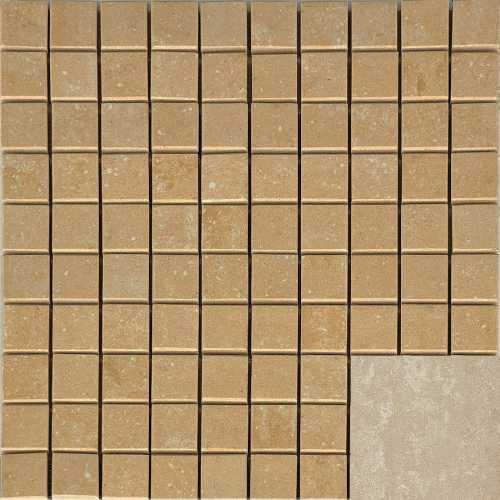 Декор Casalgrande Padana Marte Levigato Botticino Mosaico Su Rete 2.5x2.5 30x30