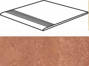 Ступень Casalgrande Padana Marte Levigato Rosso Soraya Gradino 30x30