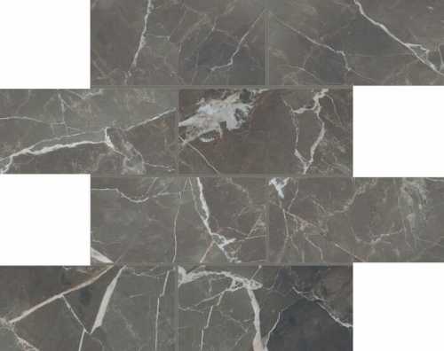 Декор Casa Dolce Casa 756817 Stones 2.0 Calacatta Black Glossy Muretto 6mm 7