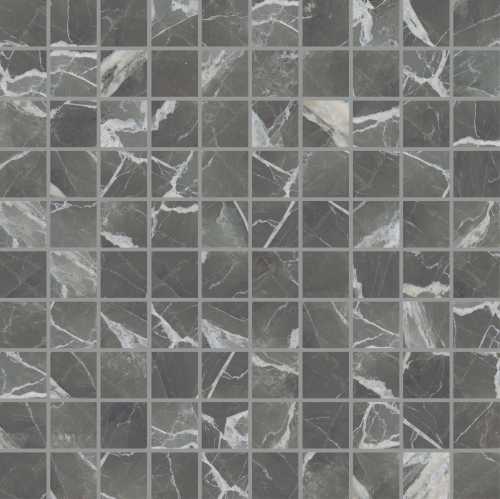 Декор Casa Dolce Casa 756686 Stones 2.0 Calacatta Black Glossy Mosaico 3x3 30x30