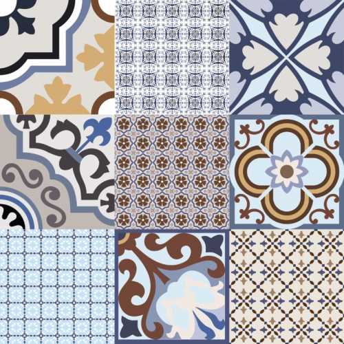 Декор El Molino Logos Azul Satin 58x58