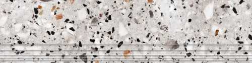 Ступень ProGRES Ceramica NR0371 Evia Terrazzo Серая 30x120