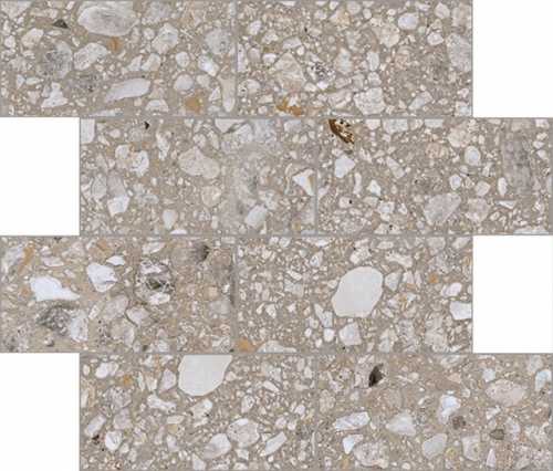 Декор Cerim 772561 Match Up Earl Grey Mix Comfort Muretto 6mm 7.5x15 30x30