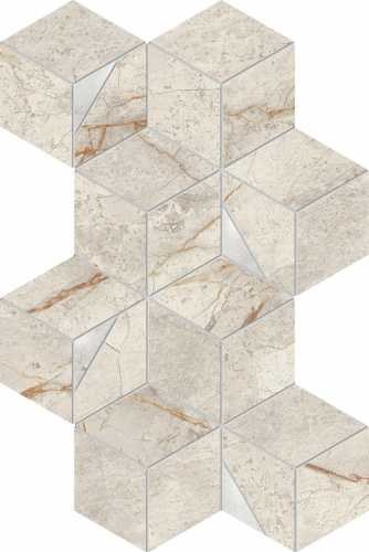 Мозаика Atlas Concorde Italy AYLR Marvel Diva White Everest Mosaico Hex Lapp 40