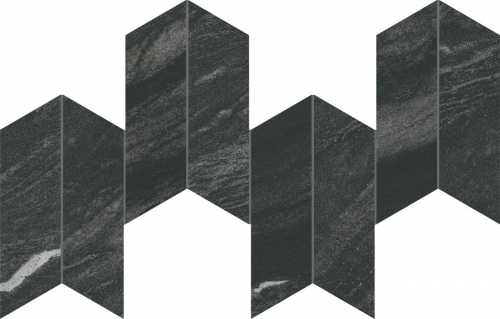 Мозаика Atlas Concorde Italy AYD5 Marvel Diva Black Tempest Mosaico Chevron Velvet 46